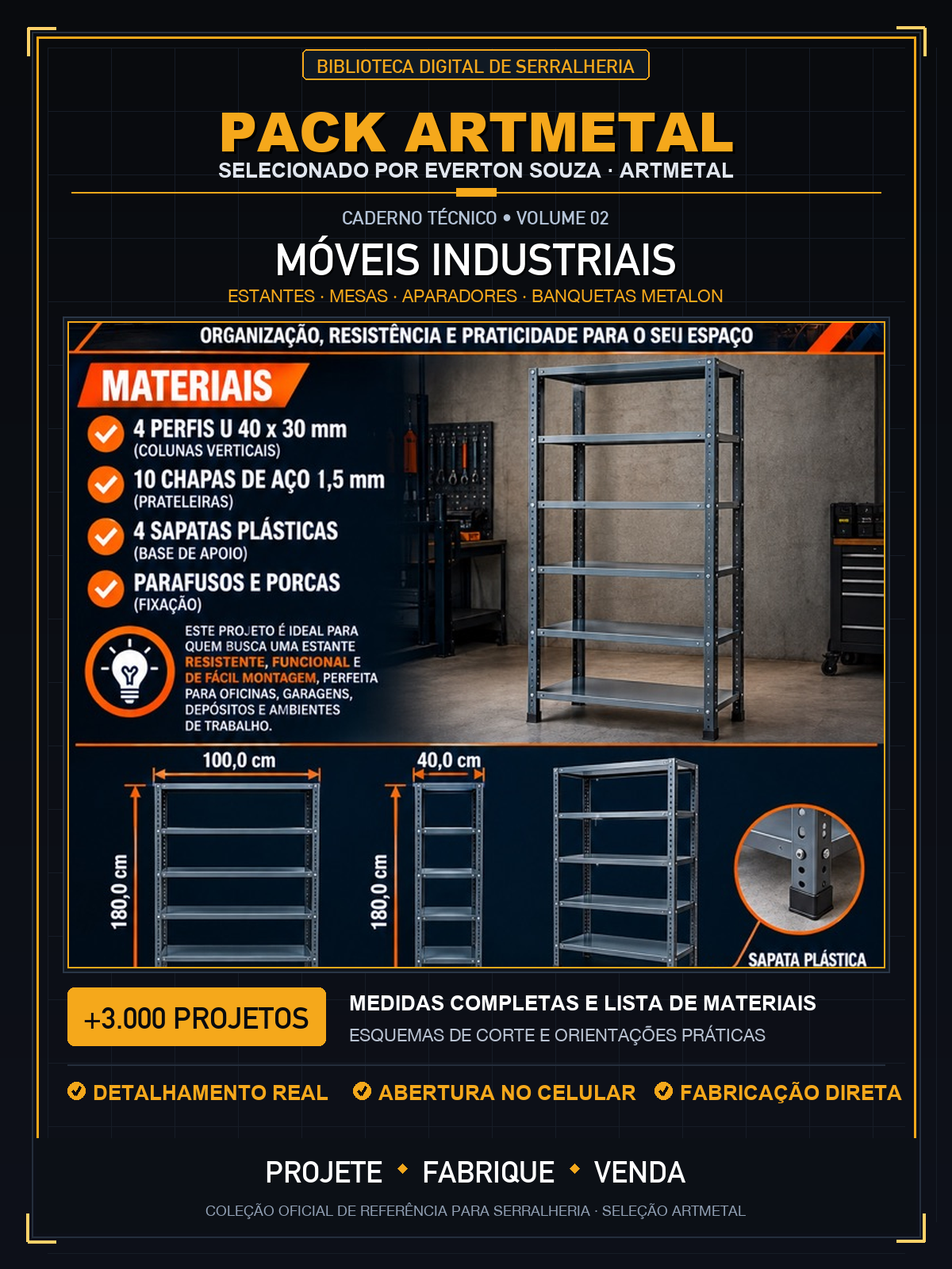 Categoria 02: Móveis Industriais
